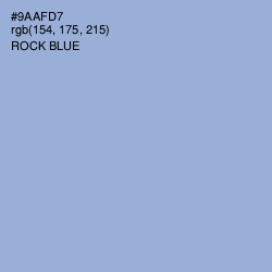 #9AAFD7 - Rock Blue Color Image